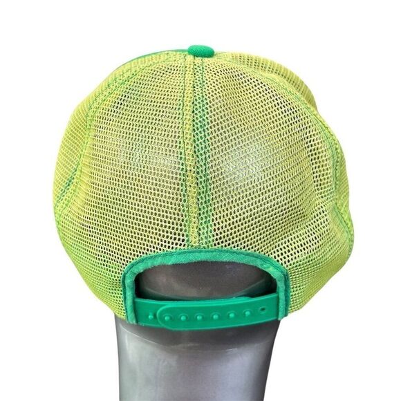 Vintage Quaker State Racing Snapback Trucker Hat Green Adjustable - Picture 2 of 5